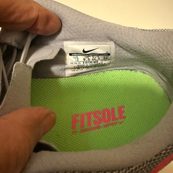 Nike Flex Fury 2 Womens Sz 12
Gray Pink Green Running Training
Athletic Shoes - Picture 11 of 12